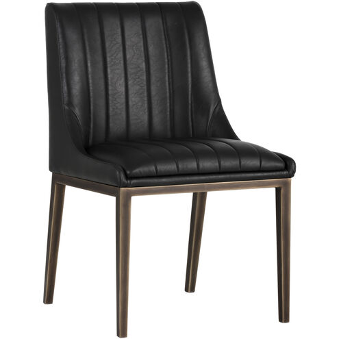 Halden Vintage Black Dining Chair, Set Of 2